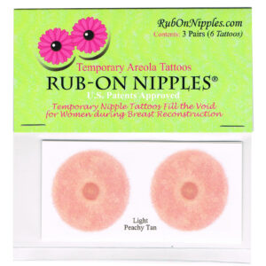 Rub-On Nipples: Light Peachy Tan