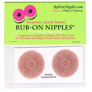 Rub-On Nipples: Medium Chestnut Brown